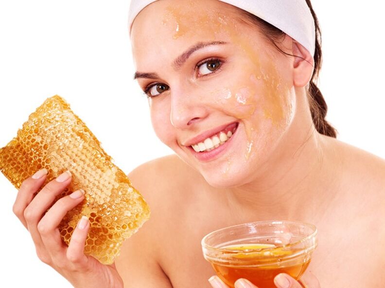 мед для омолаживающей маски